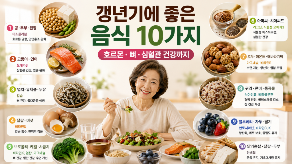 갱년기에 좋은 음식