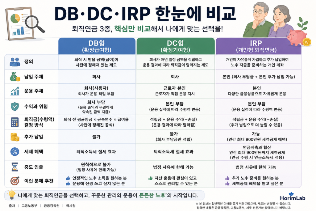 퇴직연금 3종 퇴직연금 3종